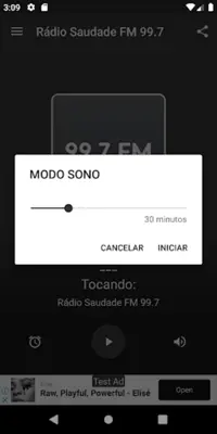 Rádio Saudade FM 99.7 (Santos android App screenshot 1